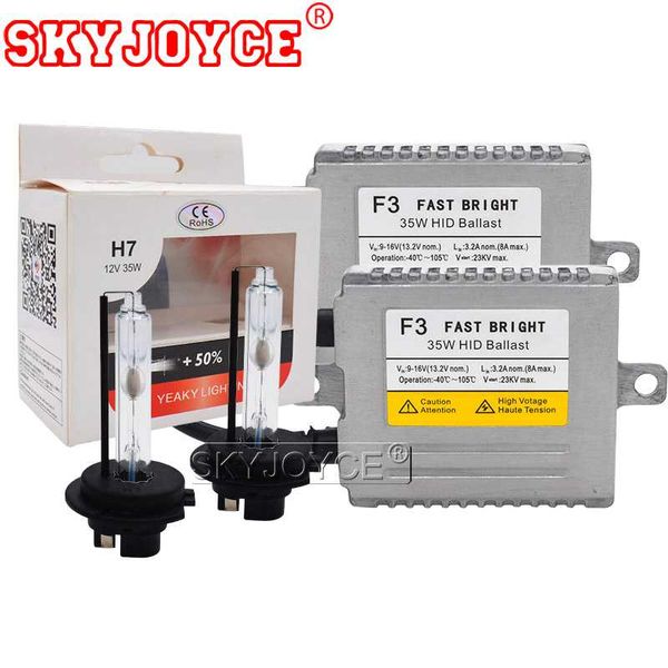 skyjoyce original 35w yeaky hid bulb dlt f3 fast bright ballast kit 4500k 5500k 6500k xenon h1 h7 h11 hb3 hb4 d2h yeaky hid kit